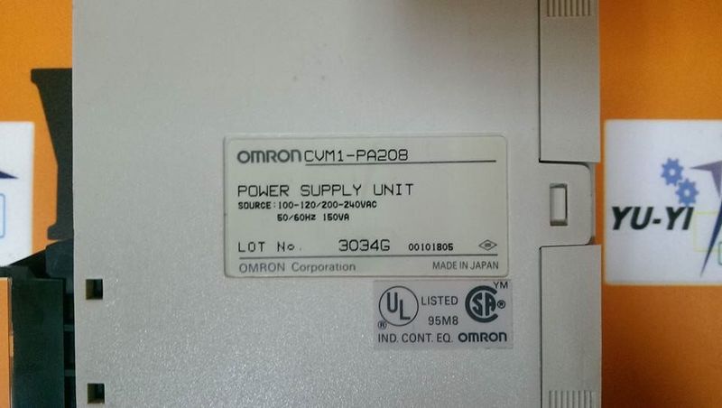 OMRON PA208 CVM1-PA208 POWER SUPPLY UNIT - 裕益科技自動化設備可程式編碼器PLC分散式控制系統DCS
